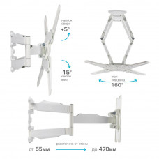 Настенный кронштейн для LED/LCD телевизоров Kromax ATLANTIS-45 white