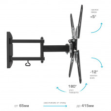 Настенный кронштейн для LED/LCD телевизоров Kromax OPTIMA-414 black