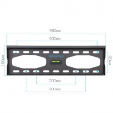 Настенный кронштейн для LED/LCD телевизоров Kromax STAR-33 grey titan
