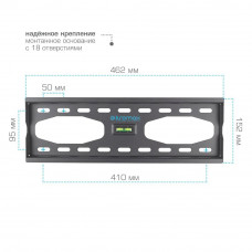 Настенный кронштейн для LED/LCD телевизоров Kromax STAR-44 grey titan